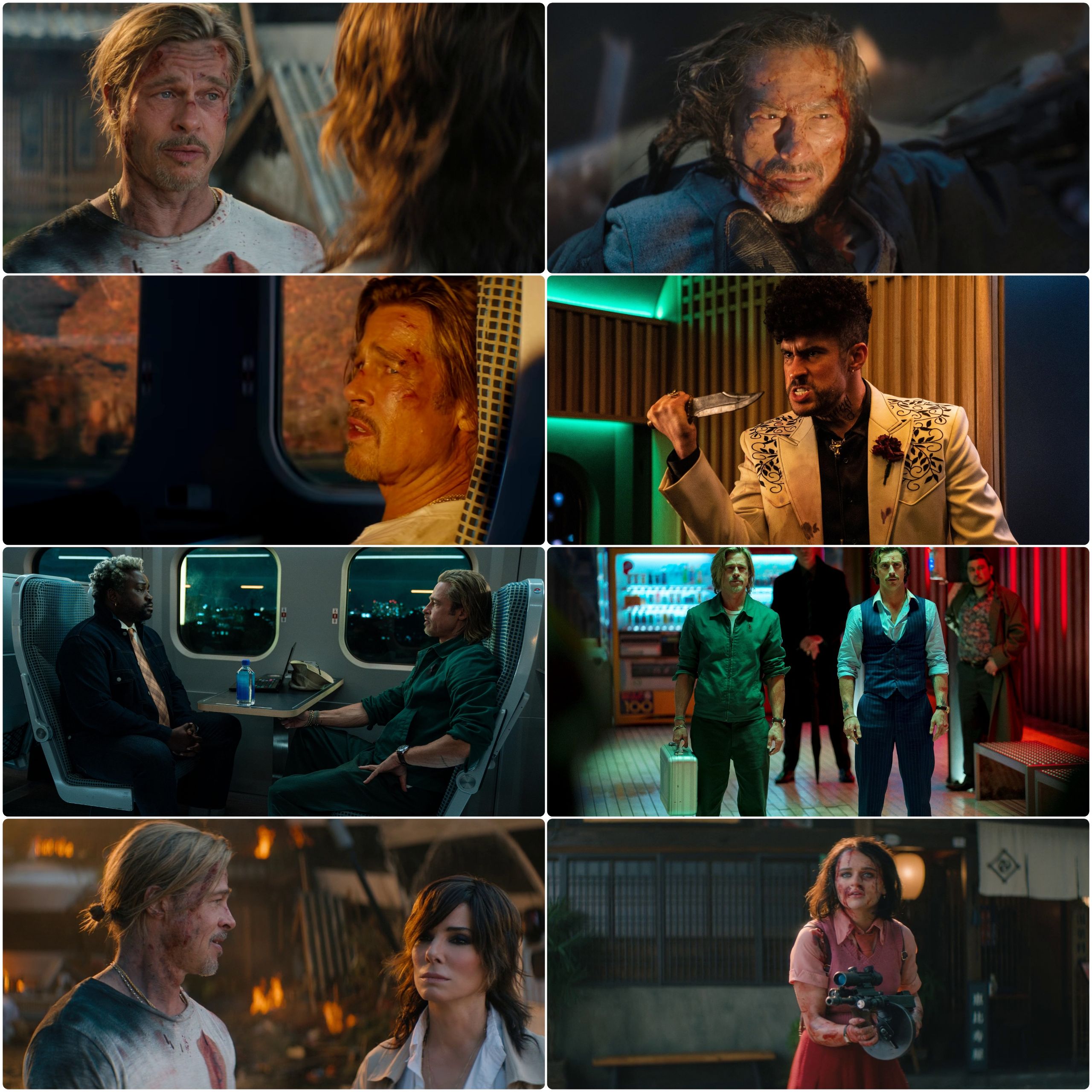 Bullet Train (2022) (Hindi + English) Hollywood Dual Audio Movie BluRay HD ESub Screenshot