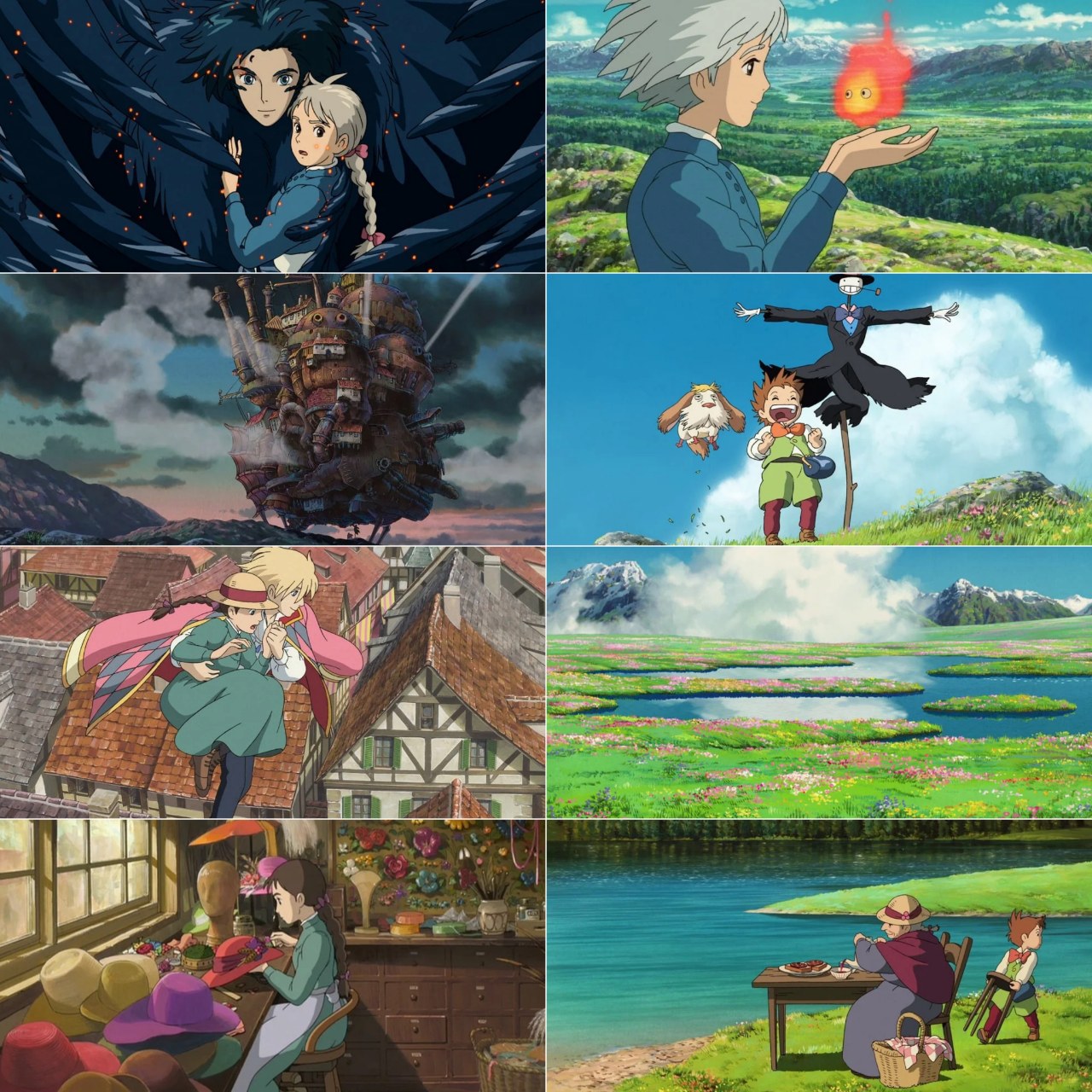 Howl s Moving Castle (2004) {Hindi + English + Japanese} Animated Movie BluRay HEVC 10bit ESub Screenshot