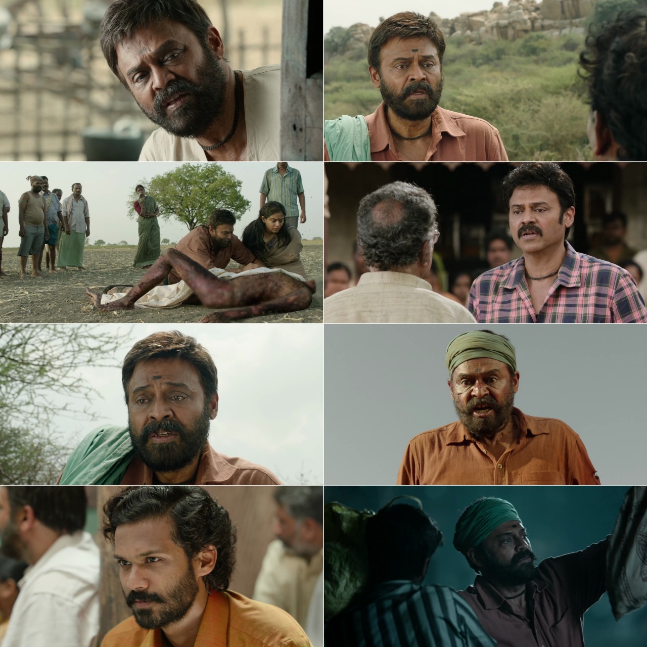 Narappa (2021) {Hindi + Telugu} Dual Audio UnCut Movie HD ESub Screenshot