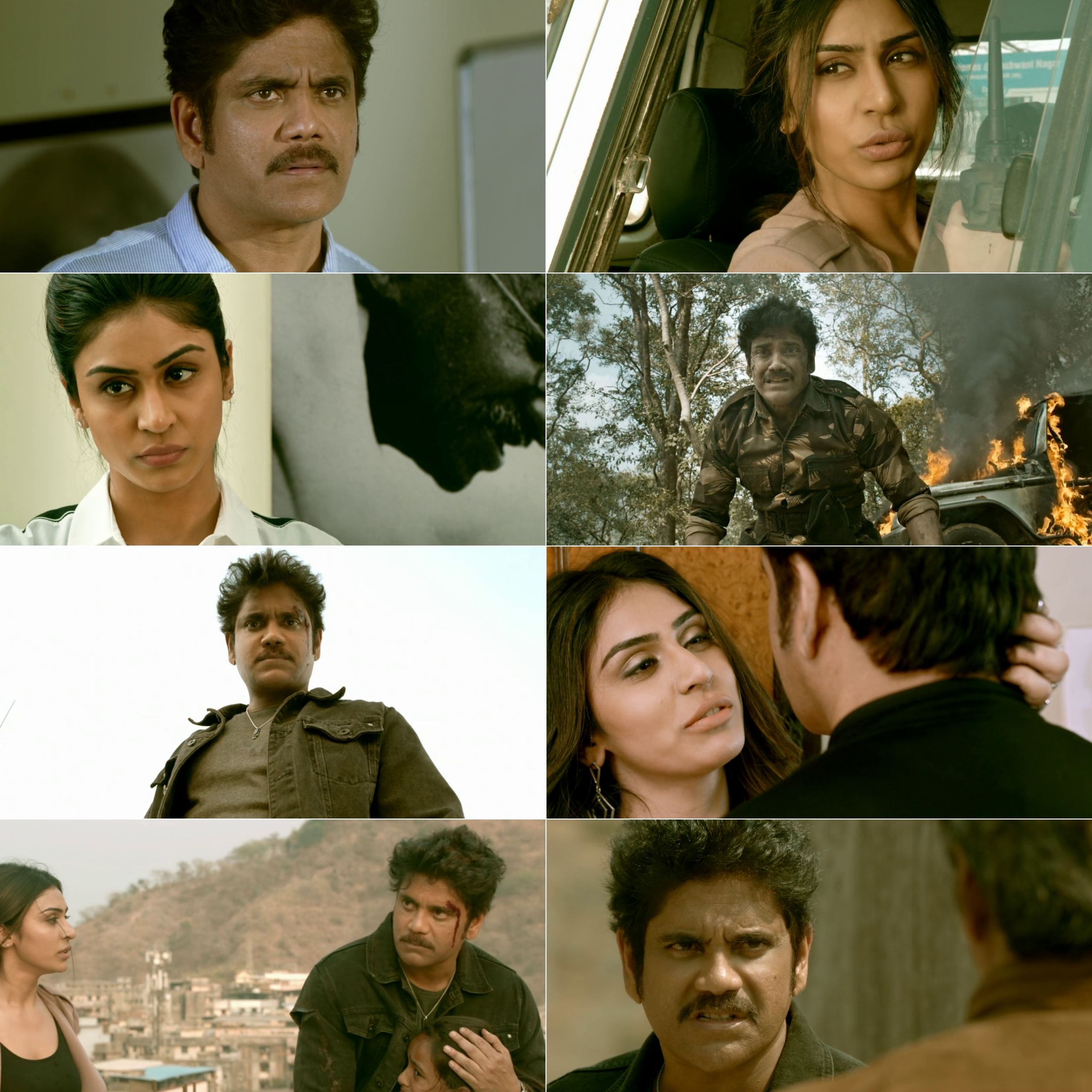 Officer (2018) (Hindi + Telugu) Dual Audio UnCut South Movie HD ESub Screenshot