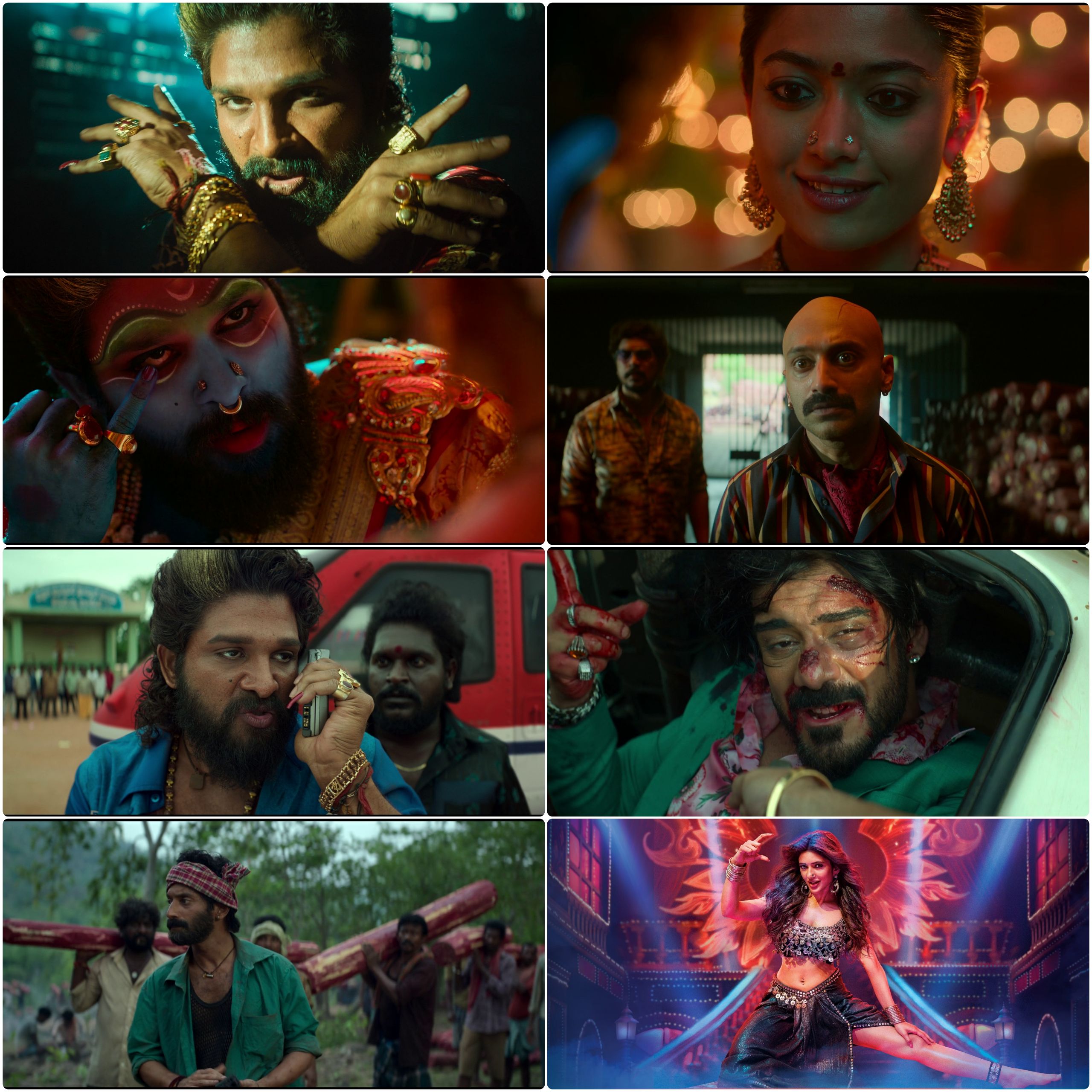 Pushpa 2 - The Rule (2024) (Hindi + Telugu) Dual Audio UnCut South Movie HD ESub Screenshot